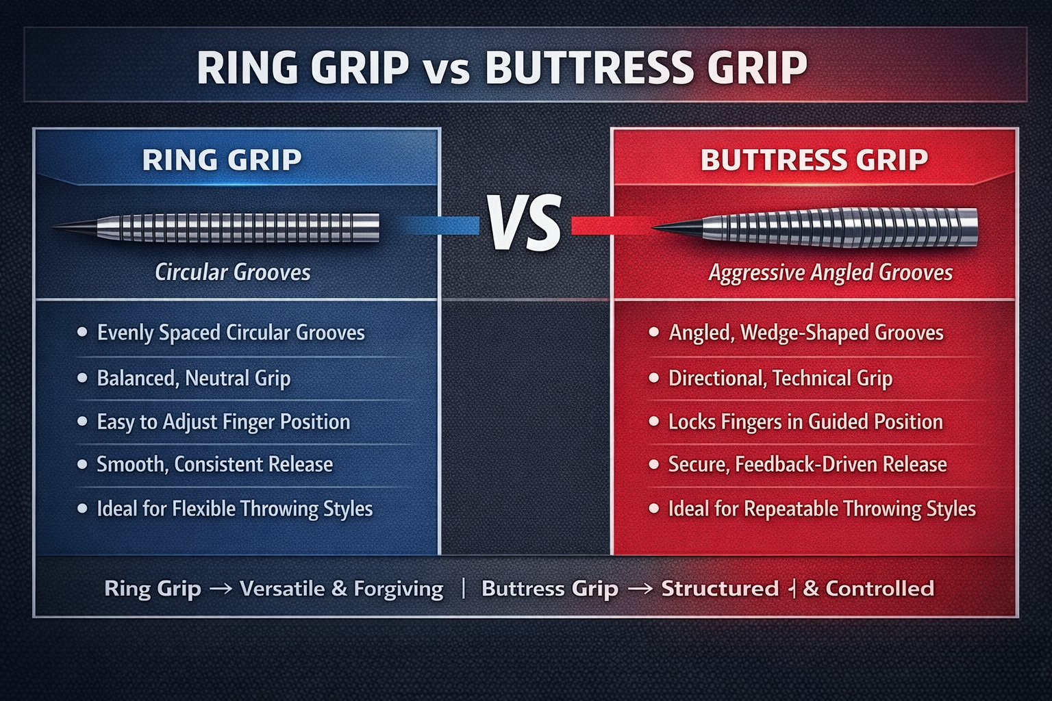 Ring Grip Vs Buttress Grip