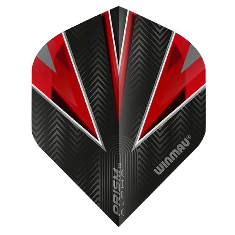 Prism Alpha Translucent Red Dart Flights Standard